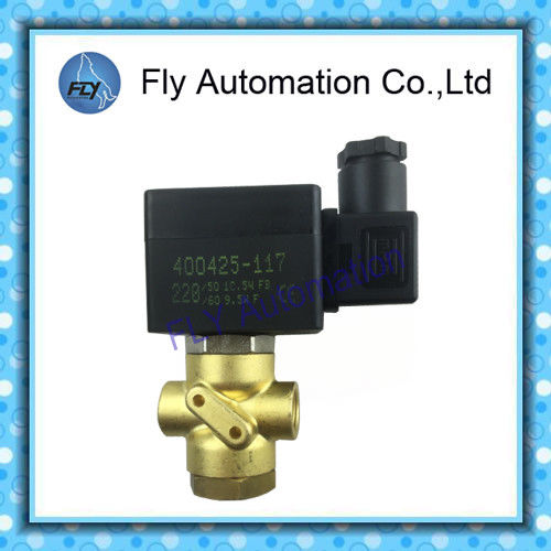 3/2 Way Direct Operated In-Line Brass Pipe Connection Pneumatic Solenoid Valves  SCB320B174