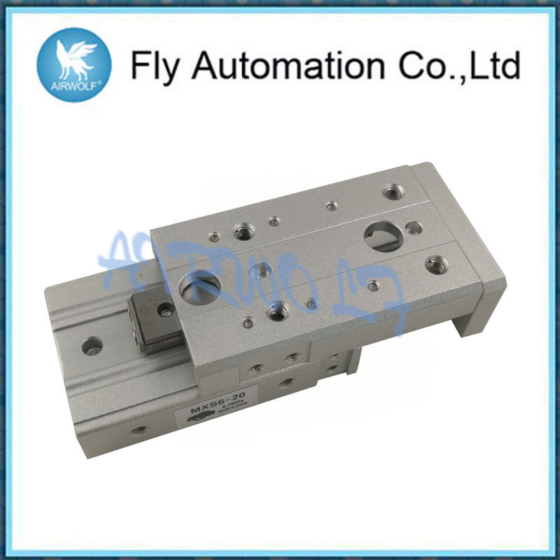 Silver Color Small Air Cylinder Aluminum Alloy Smc Mxs Series Standard
