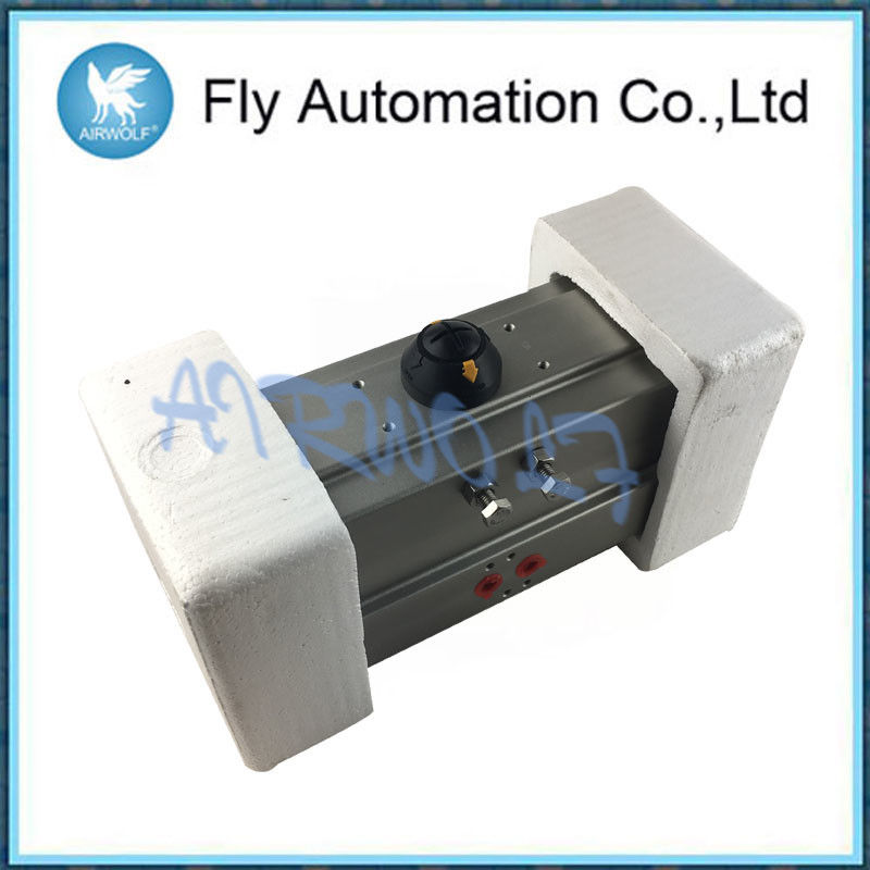 AT92 1/2" 1"  1.5"  2"  Spring Return Single Acting Pneumatic Actuator Silver Aluminum Alloy Materials
