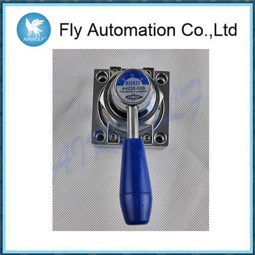 Silvery 4H Series Pneumatic Hand Valve 4H230-08S 3 Position Spring Return