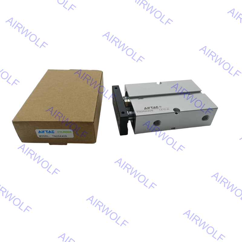 TN25X10S TN25X20S TN25X30S TN25X40S TN Series AirTAC Double Acting Twin-rod Cylinder