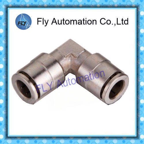 Copper nickel-plated straight angle quick-change connectors Pneumatic Tube Fittings PV series