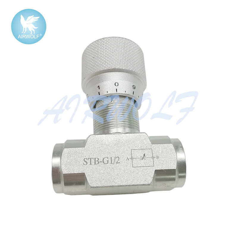 PN40 Carbon Steel Bidirectional hydraulic flow restrictor valve STB-G1/2
