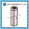 Straight through the whole copper nickel quick Pneumatic Tube Fittings PU series