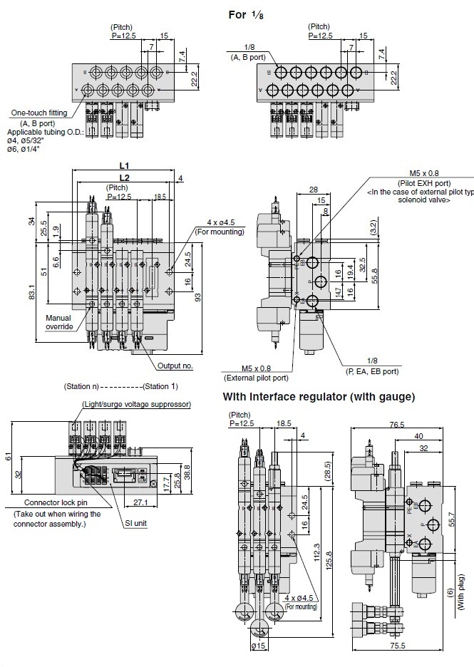 SMC Pneumatic Solenoid Valves 24vdc Normally Close / Open