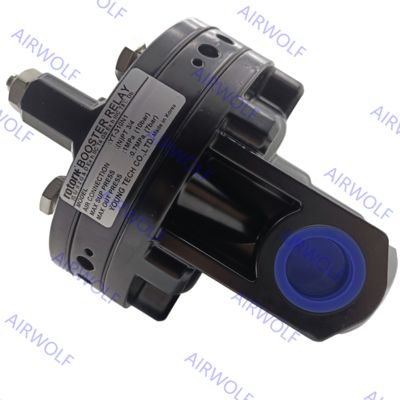 YTC Rotork Aluminum Diecasting Air Preparation Unit Volume Booster Relay YT-310N1 with 10 bar Max. Supply Pressure 7 bar Max. Signal/Output Pressure and 5.24/4.91 Flow Capacity